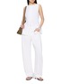 Figure View - Click To Enlarge - THEORY - Sleeveless Boat Neck Button Front Crunch Top