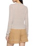 Back View - Click To Enlarge - THEORY - Stripe Cropped Cardigan
