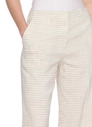 - THEORY - Chequered Crunch Wide Leg Pants