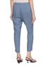 Back View - Click To Enlarge - THEORY - Straight Leg Fluid Linen Pants