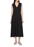 THEORY Clinton Sleeveless V-Neck Knit Midi Dress