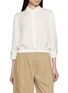 THEORY Admiral Crepe Elastic Hem Shirt