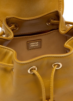 Detail View - Click To Enlarge - MIU MIU - Small Leather Backpack