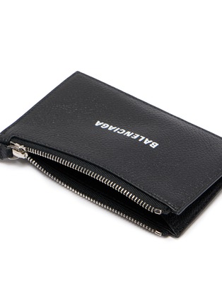 Detail View - Click To Enlarge - BALENCIAGA - Logo Printed Leather Cardholder