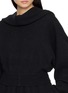  - RICK OWENS  - Cropped Long-Sleeved Knit Hoodie