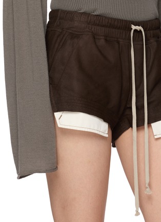  - RICK OWENS  - Fog Boxers Cotton Shorts