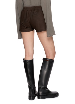 Back View - Click To Enlarge - RICK OWENS  - Fog Boxers Cotton Shorts