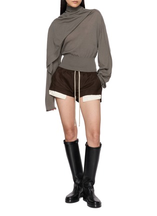 Figure View - Click To Enlarge - RICK OWENS  - Fog Boxers Cotton Shorts