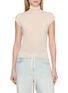 RICK OWENS  Turtleneck Cap Sleeve Knit Top