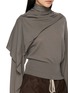  - RICK OWENS  - Maglia Scarf Knit Sweater