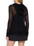 Back View - Click To Enlarge - RICK OWENS  - Long Sleeve Hooded Knit Top