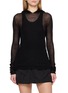 Main View - Click To Enlarge - RICK OWENS  - Long Sleeve Hooded Knit Top