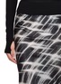  - RICK OWENS  - Gonna Knee Bias Print Midi Skirt