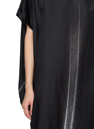  - RICK OWENS  - Dagger Print Draped Maxi Dress