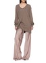 Figure View - Click To Enlarge - RICK OWENS  - Drawstring Bias Long Trousers