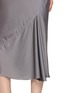  - RICK OWENS  - Asymmetric Draped Bias Midi Skirt