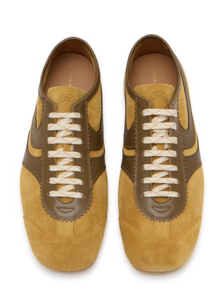 Detail View - Click To Enlarge - DRIES VAN NOTEN - Slim Suede Leather Men's Sneakers