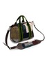 Detail View - Click To Enlarge - DRIES VAN NOTEN - Small Striped Patchwork Tote Bag
