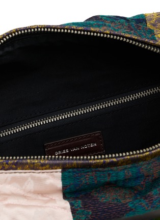 Detail View - Click To Enlarge - DRIES VAN NOTEN - Small Striped Patchwork Tote Bag