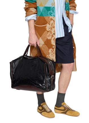 Front View - Click To Enlarge - DRIES VAN NOTEN - Large Weekend Leather Bag