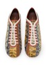 Detail View - Click To Enlarge - DRIES VAN NOTEN - Snake Print Leather Ballerina Sneakers