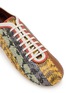 Detail View - Click To Enlarge - DRIES VAN NOTEN - Snake Print Leather Ballerina Sneakers