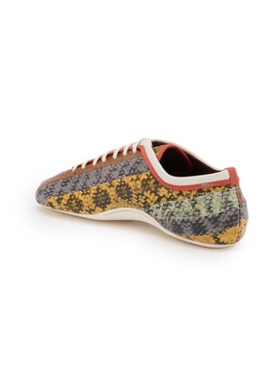  - DRIES VAN NOTEN - Snake Print Leather Ballerina Sneakers