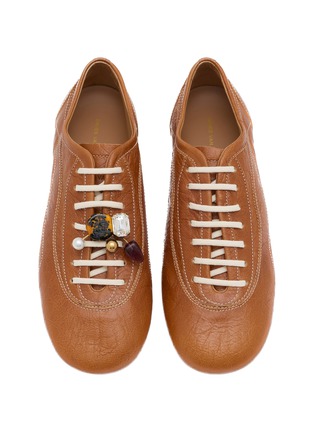 Detail View - Click To Enlarge - DRIES VAN NOTEN - Leather Ballerina Women's Sneakers