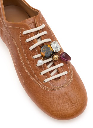 Detail View - Click To Enlarge - DRIES VAN NOTEN - Leather Ballerina Women's Sneakers