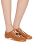 Figure View - Click To Enlarge - DRIES VAN NOTEN - Leather Ballerina Women's Sneakers