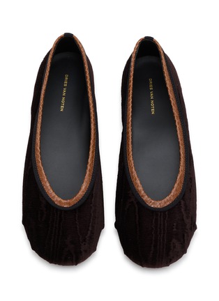 Detail View - Click To Enlarge - DRIES VAN NOTEN - Leather Ballerina Flats