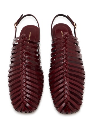 Detail View - Click To Enlarge - DRIES VAN NOTEN - Square Toe Leather Ballerina Flats