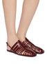 Figure View - Click To Enlarge - DRIES VAN NOTEN - Square Toe Leather Ballerina Flats