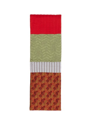 Detail View - Click To Enlarge - DRIES VAN NOTEN - Fidel Embroidered Cotton Blend Scarf