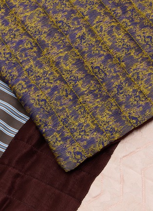 Detail View - Click To Enlarge - DRIES VAN NOTEN - Fidel Embroidered Cotton Blend Scarf