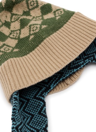 Detail View - Click To Enlarge - DRIES VAN NOTEN - Jacquard Wool Beanie