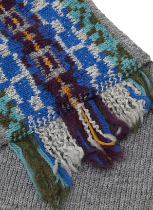 Detail View - Click To Enlarge - DRIES VAN NOTEN - Jacquard Wool Blend Scarf