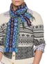 Figure View - Click To Enlarge - DRIES VAN NOTEN - Jacquard Wool Blend Scarf