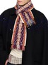 Figure View - Click To Enlarge - DRIES VAN NOTEN - Jacquard Wool Blend Scarf
