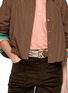 Figure View - Click To Enlarge - CASA POMA - Embroidered Flowers Belt