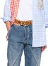 Figure View - Click To Enlarge - CASA POMA - Embroidered Sunflowers Belt