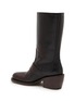  - DRIES VAN NOTEN - Calf Length Leather Boots