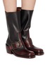 Figure View - Click To Enlarge - DRIES VAN NOTEN - Calf Length Leather Boots
