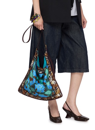 Figure View - Click To Enlarge - DRIES VAN NOTEN - Large Scarf Print Shoulder Bag