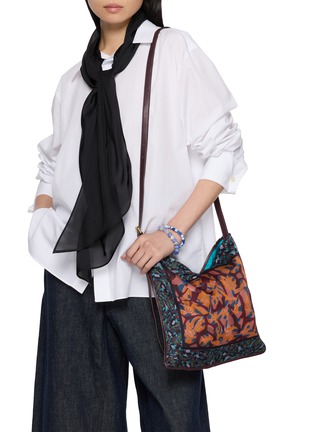 Front View - Click To Enlarge - DRIES VAN NOTEN - Medium Scarf Print Shoulder Bag