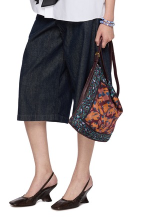 Figure View - Click To Enlarge - DRIES VAN NOTEN - Medium Scarf Print Shoulder Bag