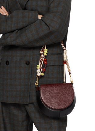 Figure View - Click To Enlarge - DRIES VAN NOTEN - Small Leather Crossbody Flap Bag