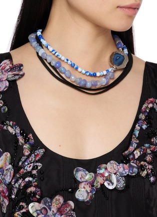 Figure View - Click To Enlarge - DRIES VAN NOTEN - Lace Stone Necklace