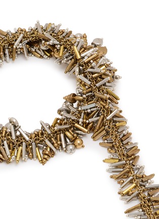 Detail View - Click To Enlarge - DRIES VAN NOTEN - Handmade Beaded Scarf Necklace