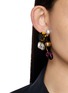 Figure View - Click To Enlarge - DRIES VAN NOTEN - Glass Strass Handmade Earrings